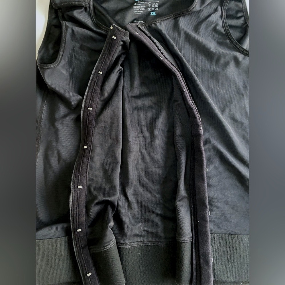 Marena RECOVERY Black‎ Sleeveless Full-Zip Adjustable Shoulders Vest SZ 2XL - Picture 5 of 8